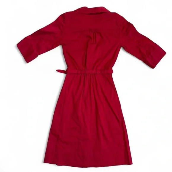 H&M Vibrant Red Long Sleeve Dress - Picture 2 of 8